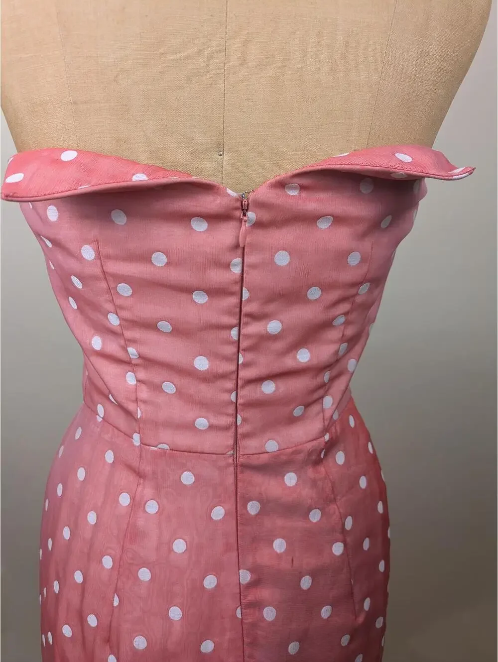 2010's vivienne westwood red label pink polka dot corset dress - Picture 7 of 9